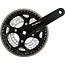 Sunrace Crankstel - Drievoudige Kettingbladen - Aluminium/Staal - 170 mm - Zwart/Zilver