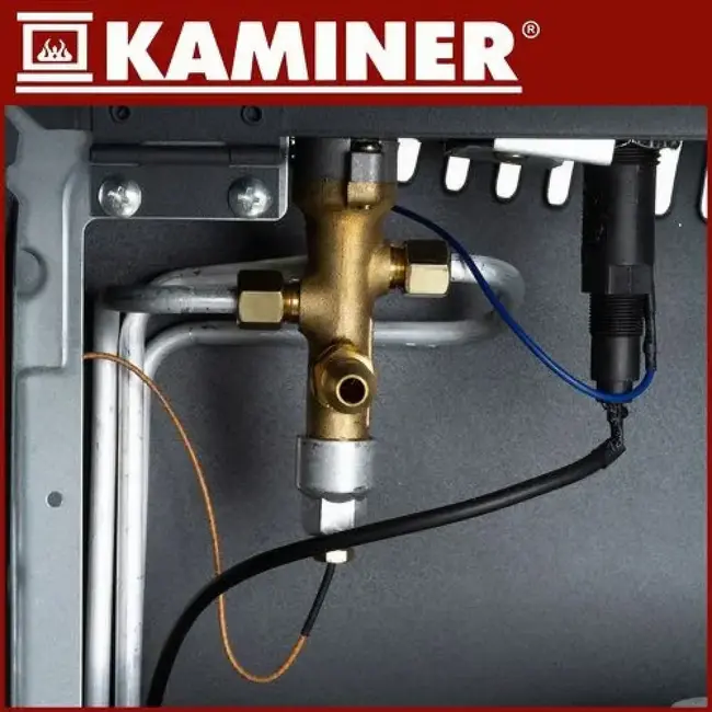 Kaminer Gasheater 4200 W op LPG met 3 standen, wielen, slang en drukregelaar voor ruimtes tot 60 m²