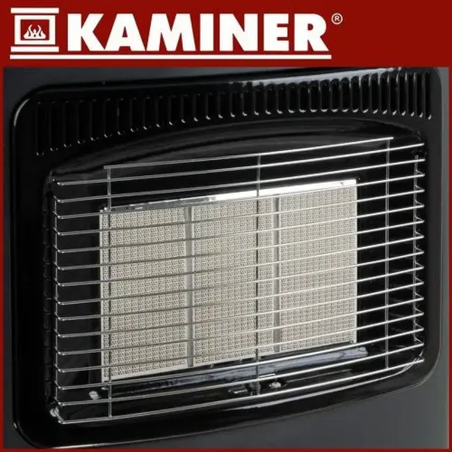 Kaminer Gasheater 4200 W op LPG met 3 standen, wielen, slang en drukregelaar voor ruimtes tot 60 m²
