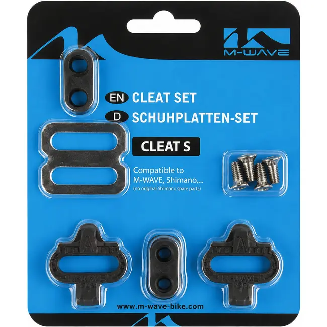 M-Wave Schoenplaatjes - Compatibel met VP en Shimano - Efficiënte krachtoverdracht