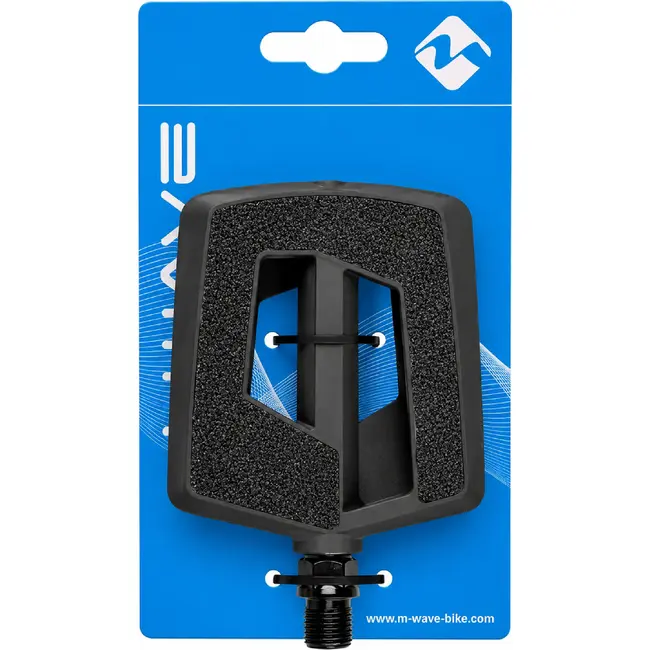 M-Wave Antislip fiets pedaal - Duurzaam aluminium - Reflectoren - 93x73 mm - Thermoplastisch lichaam