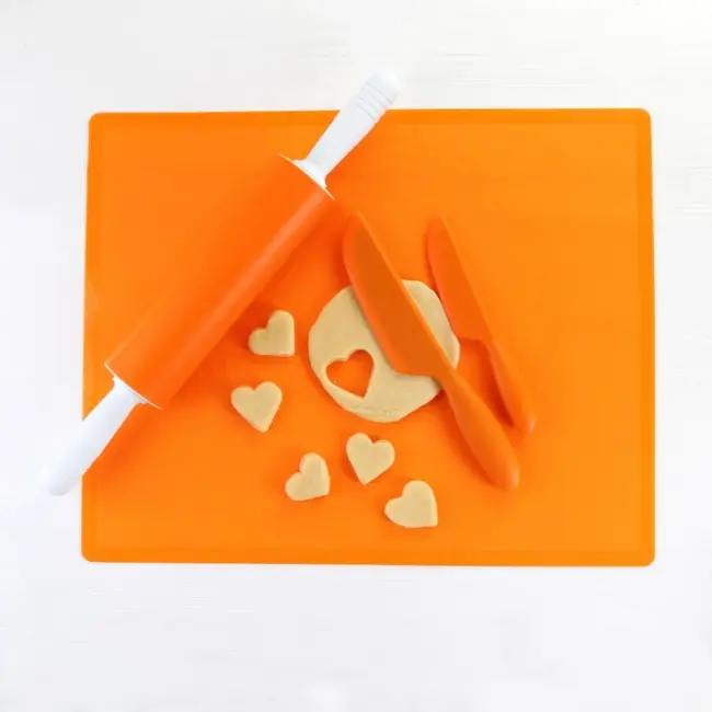 TIROSS Siliconen deegmat 60 x 50 cm antikleef en hittebestendig 240 °C