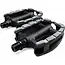 Falkx Lux pedalen - anti-slip - kunststof - reflectoren - zwart - set van 2