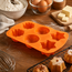 TIROSS Siliconen bakvorm 22 x 33 cm voor 6 baksels in 3 vormen