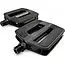 Falkx E-bike pedalen - soft anti-slip - kunststof huis - zwart - 9/16" schroefdraad