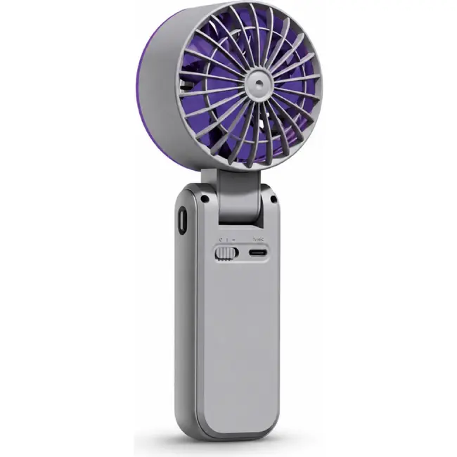 TIROSS Mini ventilator met fijn regelbare snelheid en 3600 mAh accu
