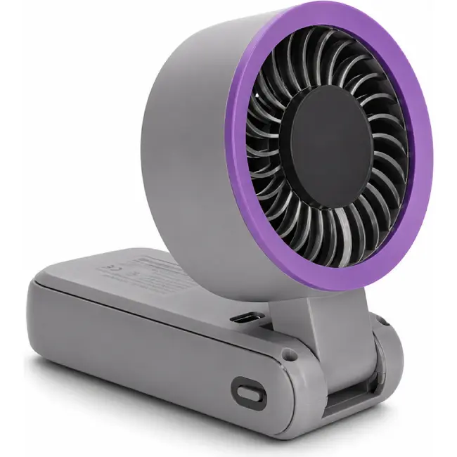 TIROSS Mini ventilator met fijn regelbare snelheid en 3600 mAh accu