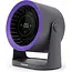 TIROSS Oplaadbare ventilator 19 cm met LED-display en 5000 mAh accu