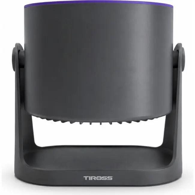 TIROSS Oplaadbare ventilator 19 cm met LED-display en 5000 mAh accu