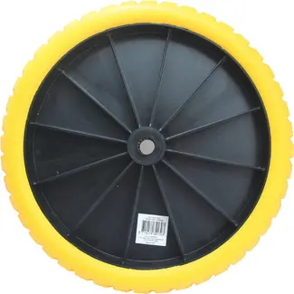 Benson Kruiwagenwiel - Anti-lek - Flex Lite - Lichtgewicht - 38 cm - Massief Rubber