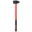 Benson Voorhamer - 3 kg hamerkop - 90 cm glasfibersteel - antislip grip - Multi Neck systeem