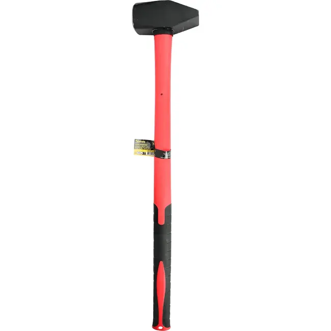 Benson Voorhamer - 3 kg hamerkop - 90 cm glasfibersteel - antislip grip - Multi Neck systeem