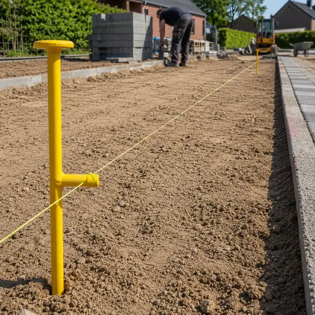 Orit Draadpen met L-kop 800 mm - zwaar, geel, Ø 15 mm
