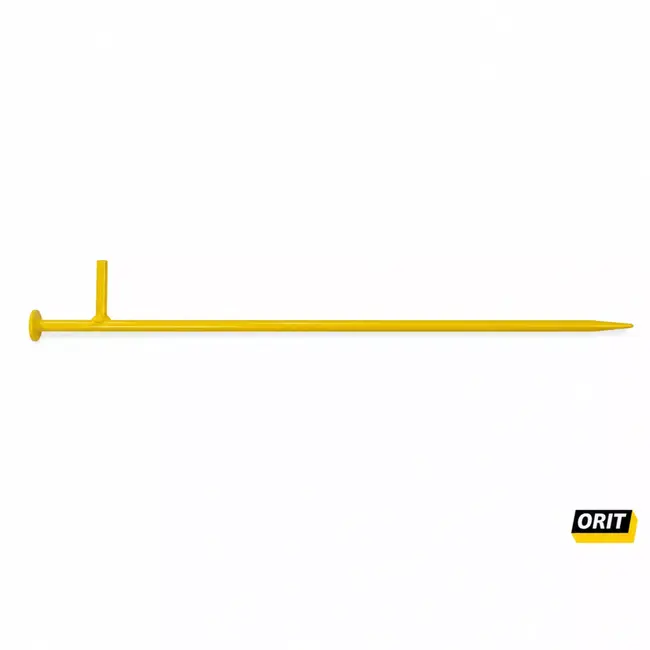 Orit Draadpen met L-kop 600 mm - geel, Ø 10 mm, gepoedercoat