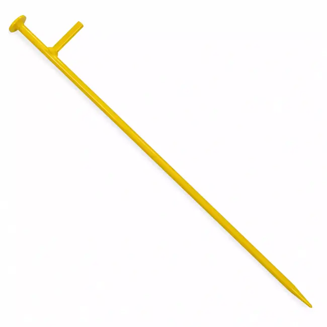 Orit Draadpen met L-kop 600 mm - geel, Ø 10 mm, gepoedercoat