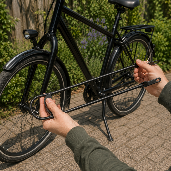 Kalloy BD0902A Spatbordstang bumper mat-zwart