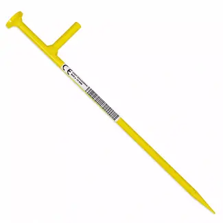 Orit Draadpen met L-kop 400 mm - geel Ø 10 mm en gepoedercoat