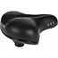 Selle Comfortabel fietszadel - gel - unisex - met strop - zwart - 22x25 cm