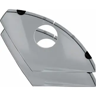 Hesling Jasbeschermers 28 inch - Duurzaam plastic - Smoke gloss - Bescherming tegen modder en water