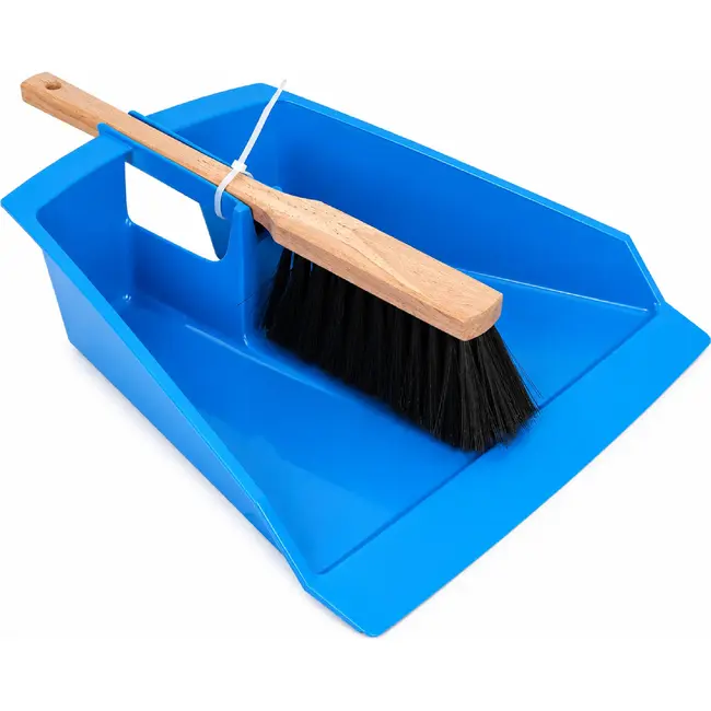 Talen Tools Blauw Bladerenblik met Stoffer - Ideaal voor Grote Volumes