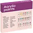 Maaleo Acrylverf Set 24 Kleuren - 12 ml Tubes voor Alle Ondergronden