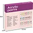 Maaleo Acrylverf Set 24 Kleuren - 12 ml Tubes voor Alle Ondergronden
