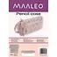 Maaleo Grote School Etui - Roze - Twee Vakken - Ruime Organizer