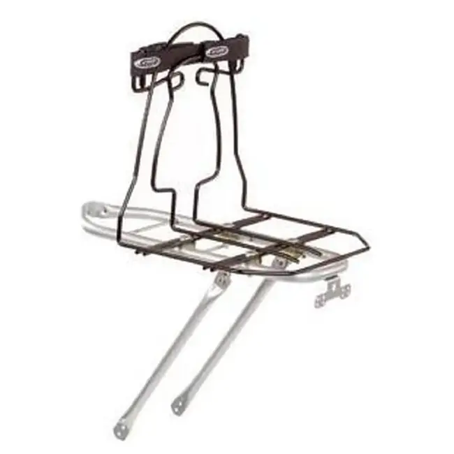 Steco Bagagedragerverbreder zwart 24 x 31 x 30 cm met spanriem voor schooltas en rugzak achterop