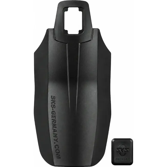 SKS Spatlap voor fiets - 45mm - Duurzaam PVC - Zwart - Inclusief spatbordstang clip
