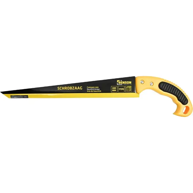 Benson Schrobzaag - Ergonomisch Handvat - Gehard Zaagblad - 300 mm - 9 TPI