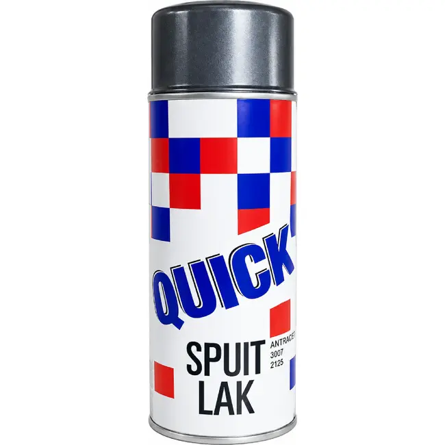 Quick Lak antraciet - 400ml - Duurzame afwerking - Eenvoudige toepassing - Veelzijdig gebruik