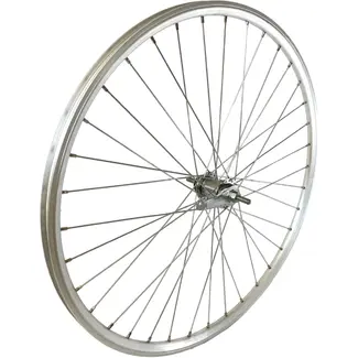 Shimano Achterwiel 28x1 5/8x1 3/8 zilveren aluminium hoge velg remnaaf