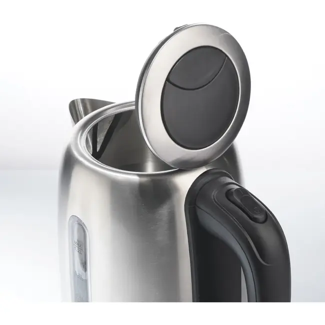 TIROSS Waterkoker 1,2 liter van RVS met waterniveau en waterfilter