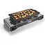 TIROSS Grillpan 53 x 28 cm van aluminium met antiaanbaklaag voor tweepits campingkooktoestel