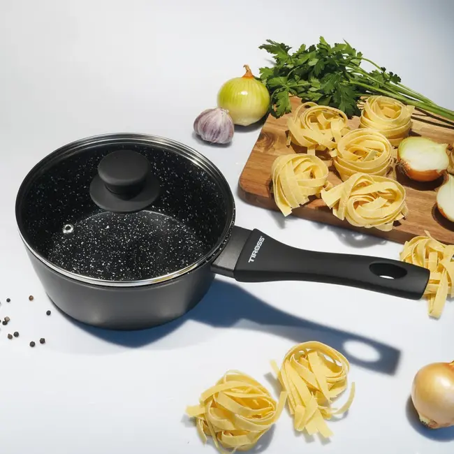 TIROSS Steelpan 18 cm met granieten antiaanbaklaag, inhoud 1,8 liter