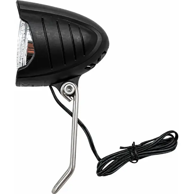Falkx Koplamp met RVS beugel - 15 lux - Naafdynamo - Zwart