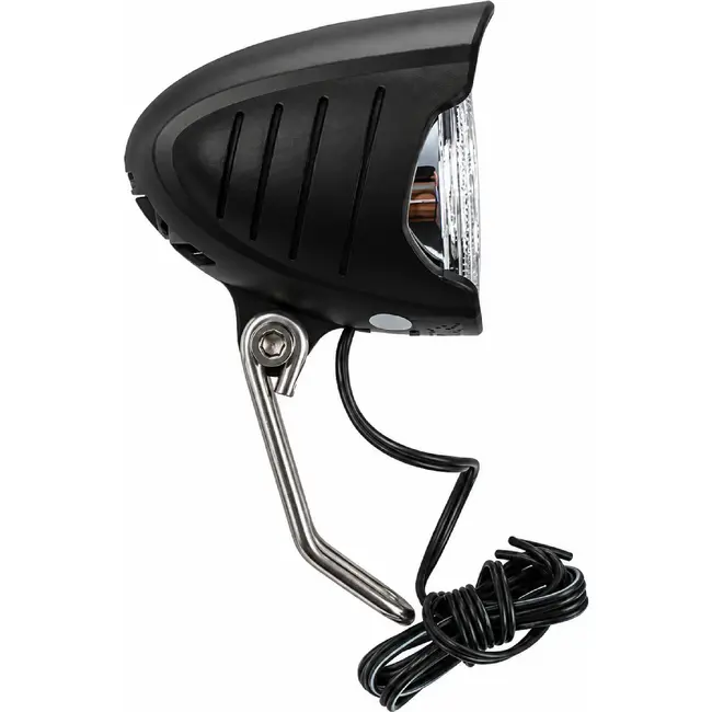 Falkx Koplamp met RVS beugel - 15 lux - Naafdynamo - Zwart