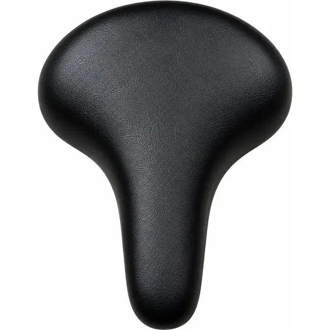 Falkx Groot fiets zadel - Comfortabel elastomeer - Inclusief zadelstrop - 24x21 cm - Voor stadsfietsen