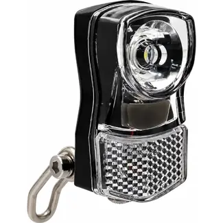 Falkx Koplamp fiets - LED verlichting - Zwart - Inclusief batterijen - Voorvork bevestiging