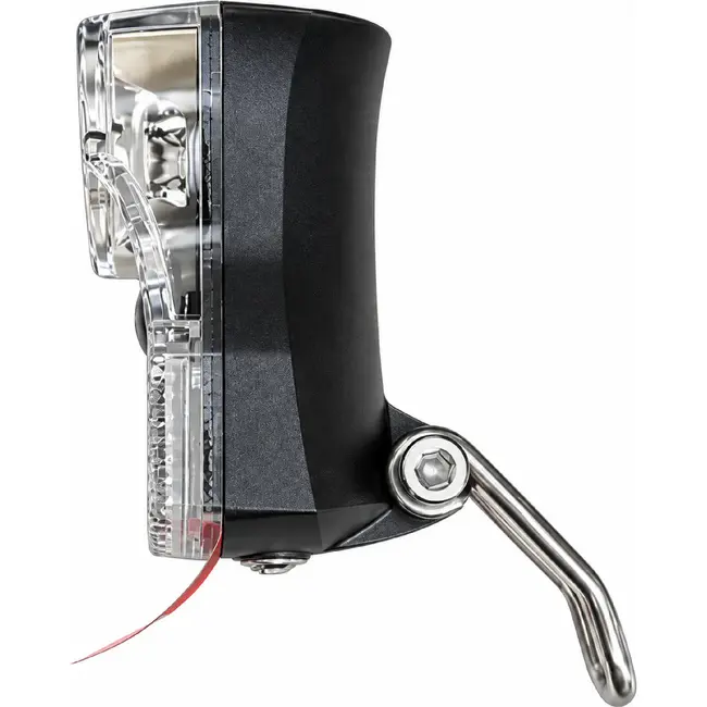 Falkx Koplamp fiets - LED verlichting - Zwart - Inclusief batterijen - Voorvork bevestiging