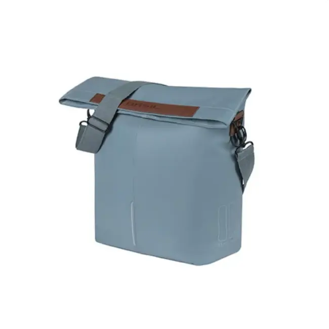Basil Tas City shopper, blauw. afmeting: 41x15x34. inhoud 14-16L