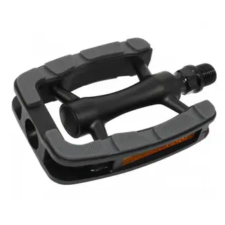 Union pedalen Kunststof SP-822, non slip. Kleur: zwart/grijs, 9/16"