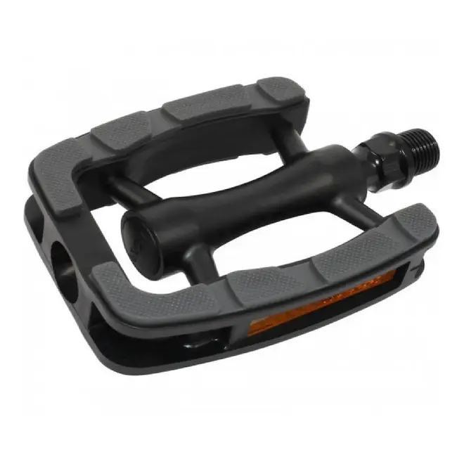 Union pedalen Kunststof SP-822, non slip. Kleur: zwart/grijs, 9/16"