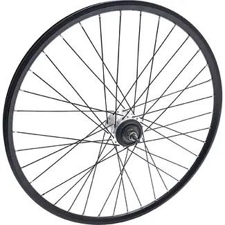 Merkloos Achterwiel 28 x 1 3/8 Nexus 8 (voor Rollerbrakes) - zwarte dubbelwandige velg, Zonder toebehoren.<br />
voor toebehoren zie art. 3061 vv