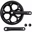 Falkx Fatbike crankstel 46T, cranklengte 152mm. Zwart, Staal, spieloos