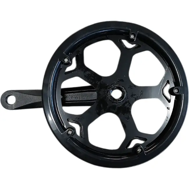 Falkx Fatbike crankstel 46T, cranklengte 152mm. Zwart, Staal, spieloos