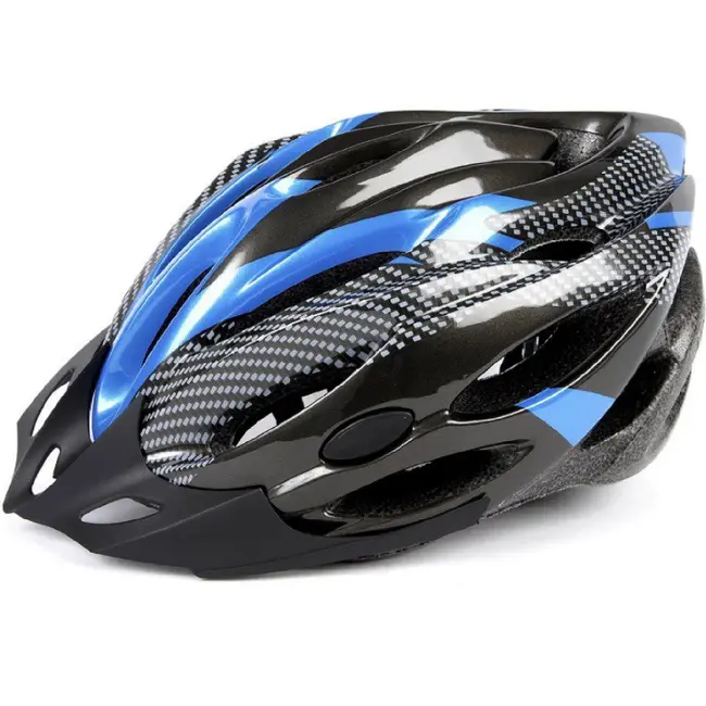 Helm Mirage 54-58cm (S/M) carbon zwart-blauw verstelbaar