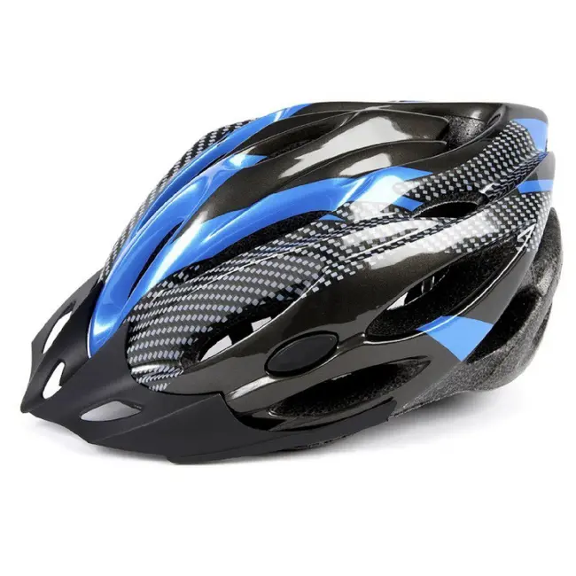 Helm Mirage 58-62cm (L/XL) carbon zwart-blauw verstelbaar