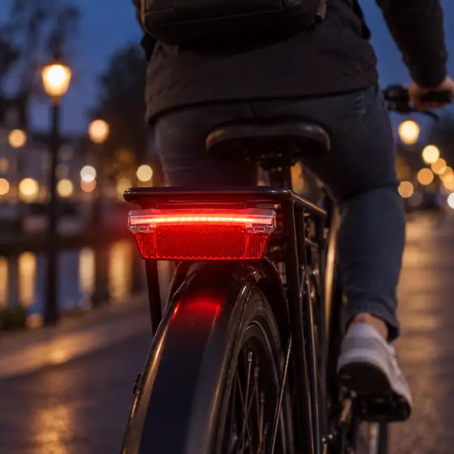 Simson E-bike bagagedrager achterlicht Spectra 6-48 V voor montage op de bagagedrager van je fiets