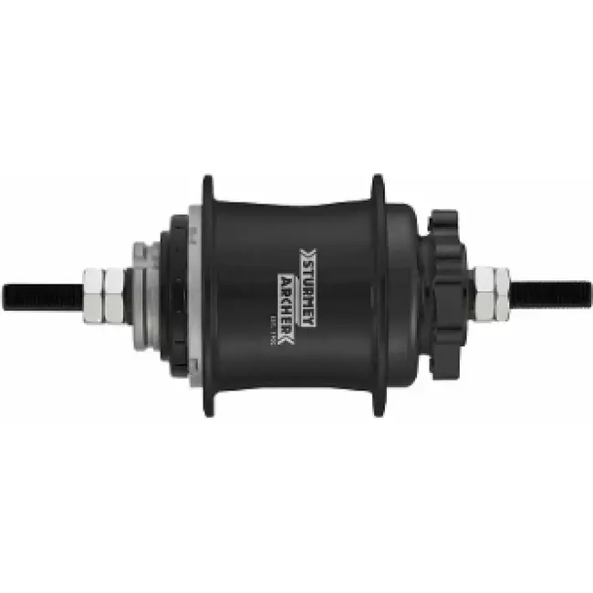 SA schijfremnaaf achter A2K 2-speed automatisch 36G Zwart